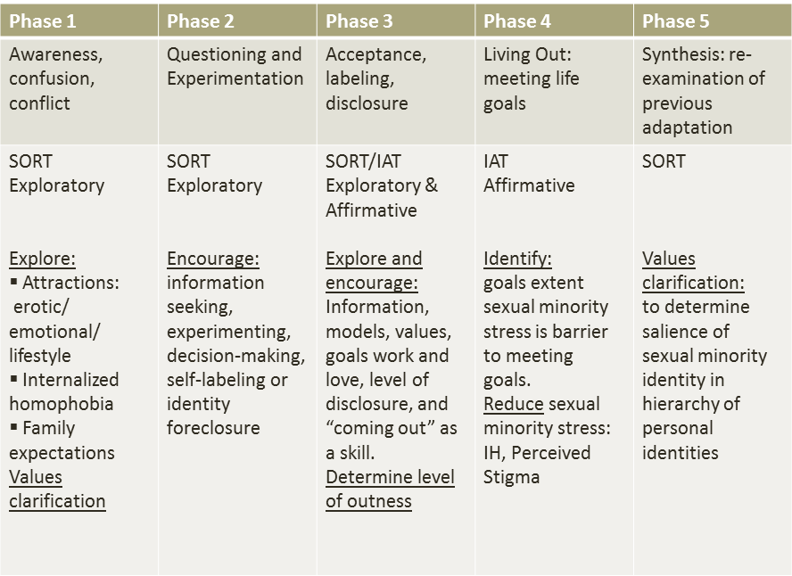 Minority Stress Scale Validity Chart